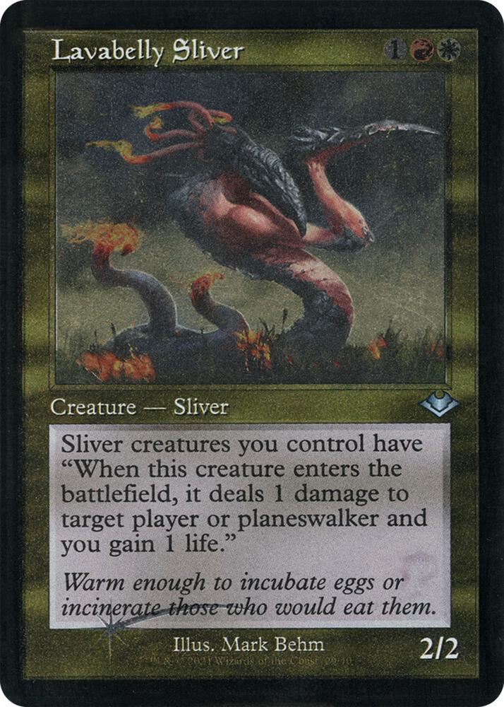 Lavabelly Sliver (Retro Frame) (Foil Etched) [Modern Horizons] 29
