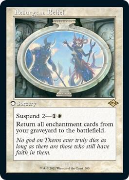Resurgent Belief (Retro Frame) (Foil Etched) [Modern Horizons 2] 385