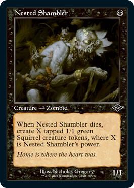 Nested Shambler (Retro Frame) (Foil Etched) [Modern Horizons 2] 399