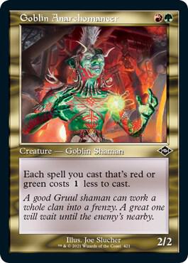 Goblin Anarchomancer (Retro Frame) (Foil Etched) [Modern Horizons 2] 421