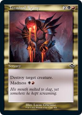 Terminal Agony (Retro Frame) (Foil Etched) [Modern Horizons 2] 424