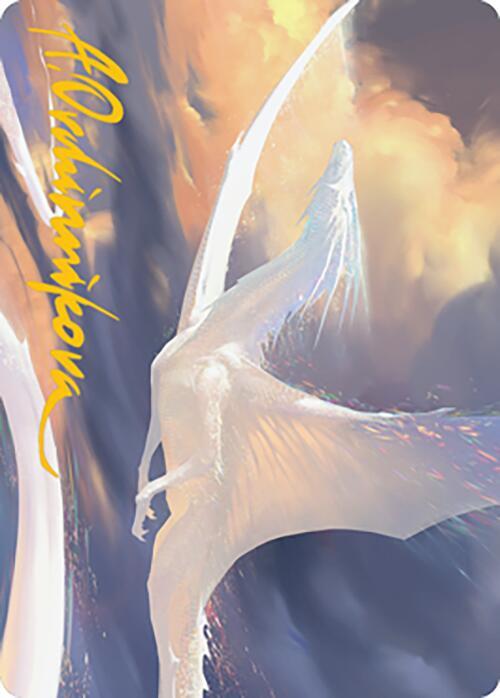 Timeless Dragon Art Card (Gold-Stamped Signature) [Art Series: Modern Horizons 2] 9