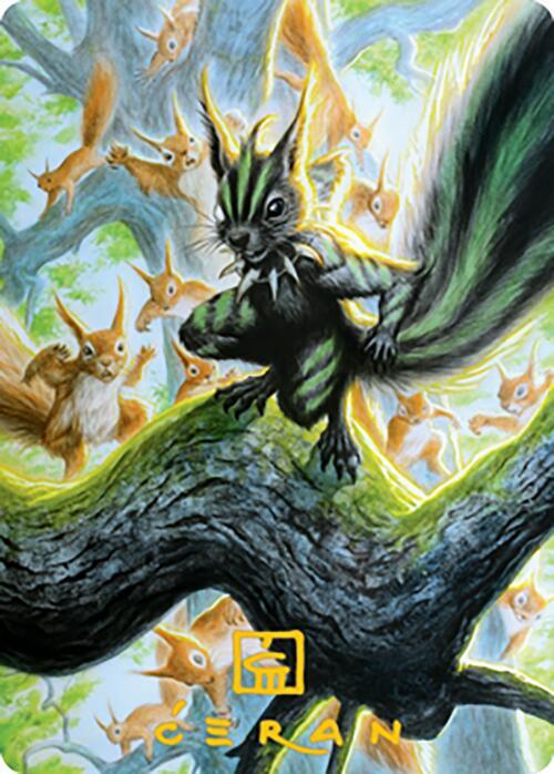 Chatterfang, Squirrel General Art Card (67/81) (Gold-Stamped Signature) [Art Series: Modern Horizons 2] 67