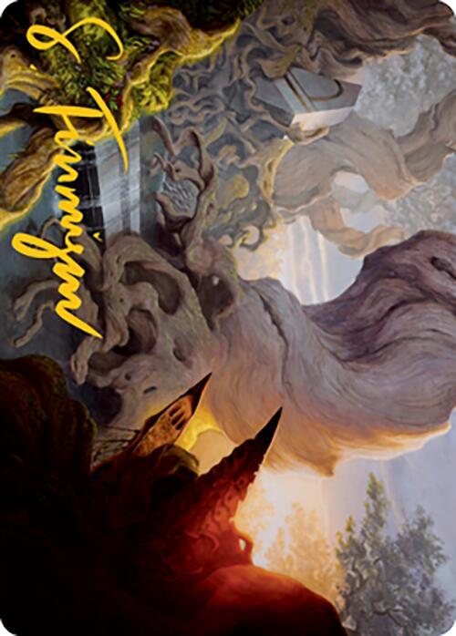 Yavimaya, Cradle of Growth Art Card (Gold-Stamped Signature) [Art Series: Modern Horizons 2] 66