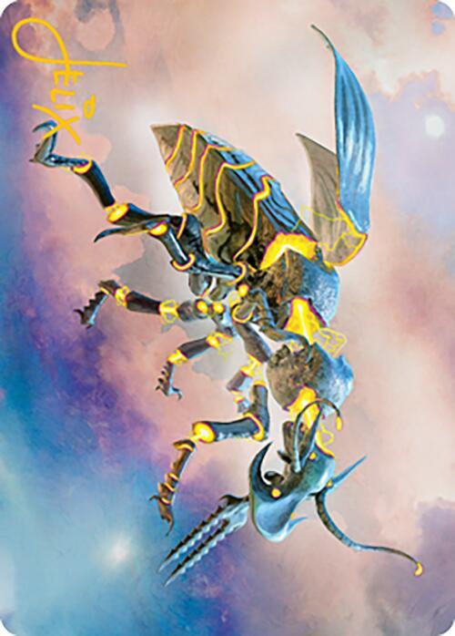 Zabaz, the Glimmerwasp Art Card (Gold-Stamped Signature) [Art Series: Modern Horizons 2] 65