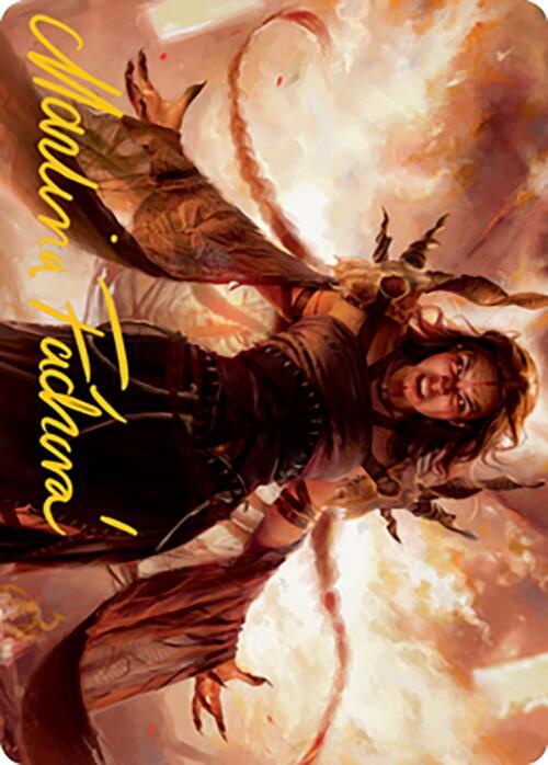 Dragon's Rage Channeler Art Card (Gold-Stamped Signature) [Art Series: Modern Horizons 2] 35