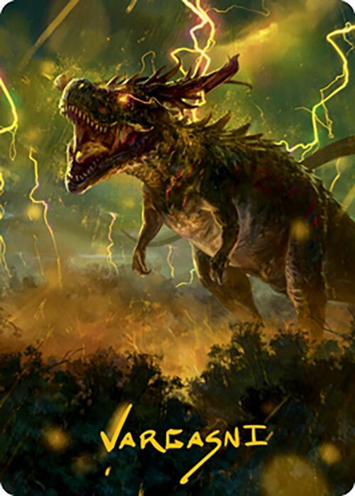 Thrasta, Tempest's Roar Art Card (42/81) (Gold-Stamped Signature) [Art Series: Modern Horizons 2] 42
