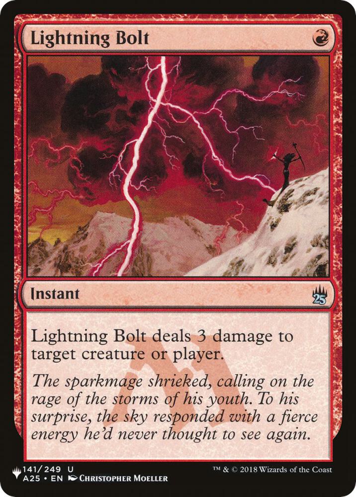 Lightning Bolt (A25) [The List Reprints] 141/249