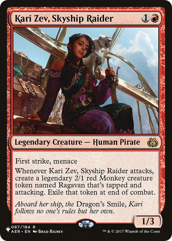 Kari Zev, Skyship Raider [The List Reprints] 087/184