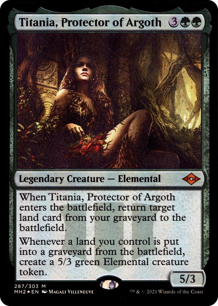 Titania, Protector of Argoth (Foil Etched) [Modern Horizons 2] 287