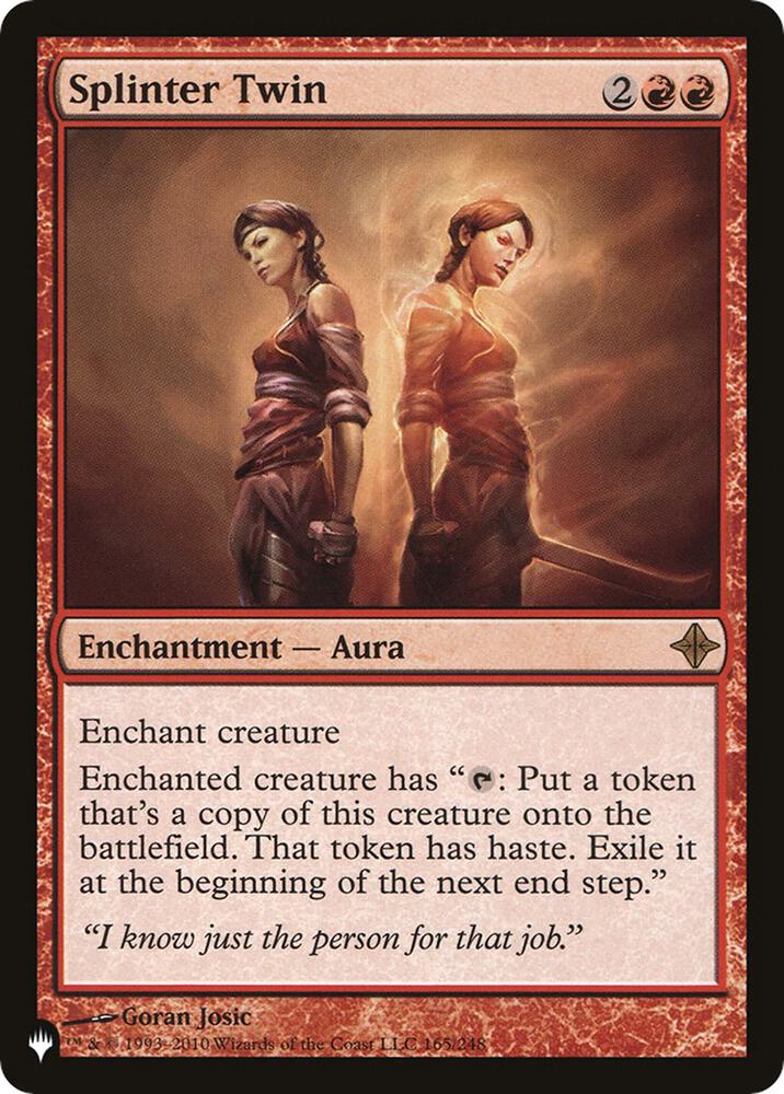 Splinter Twin [The List Reprints] 165/248