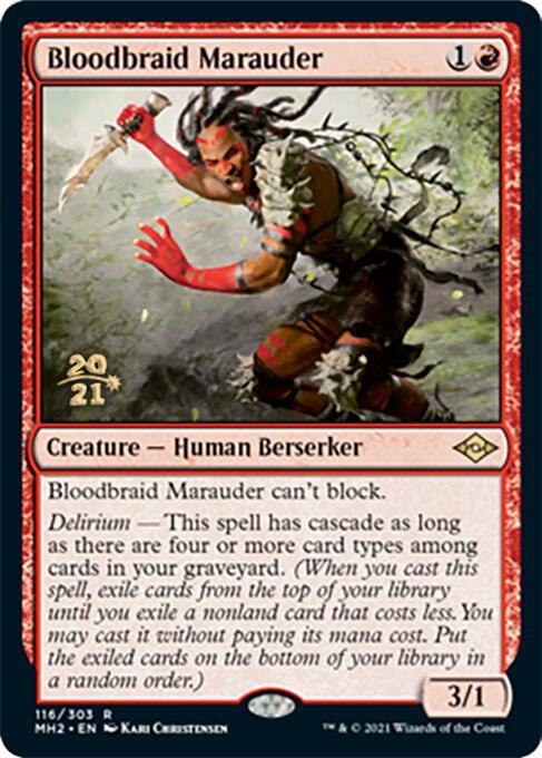 Bloodbraid Marauder [Prerelease Cards] 116