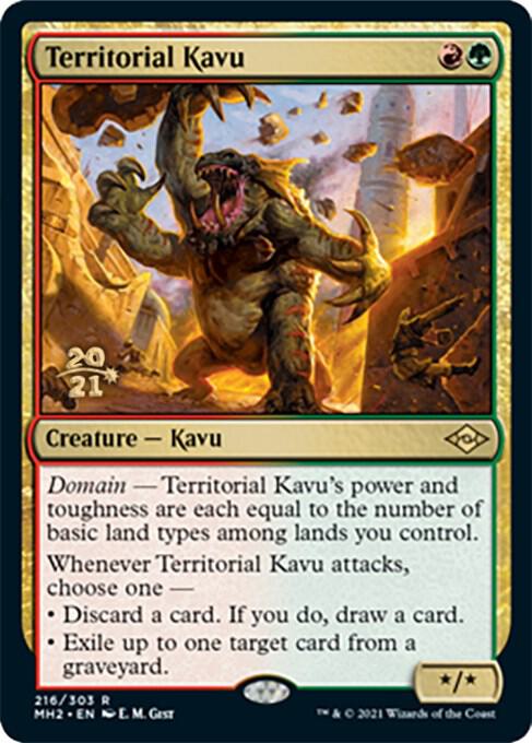 Territorial Kavu [Prerelease Cards] 216