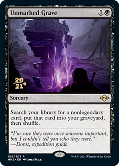 Unmarked Grave [Prerelease Cards] 106