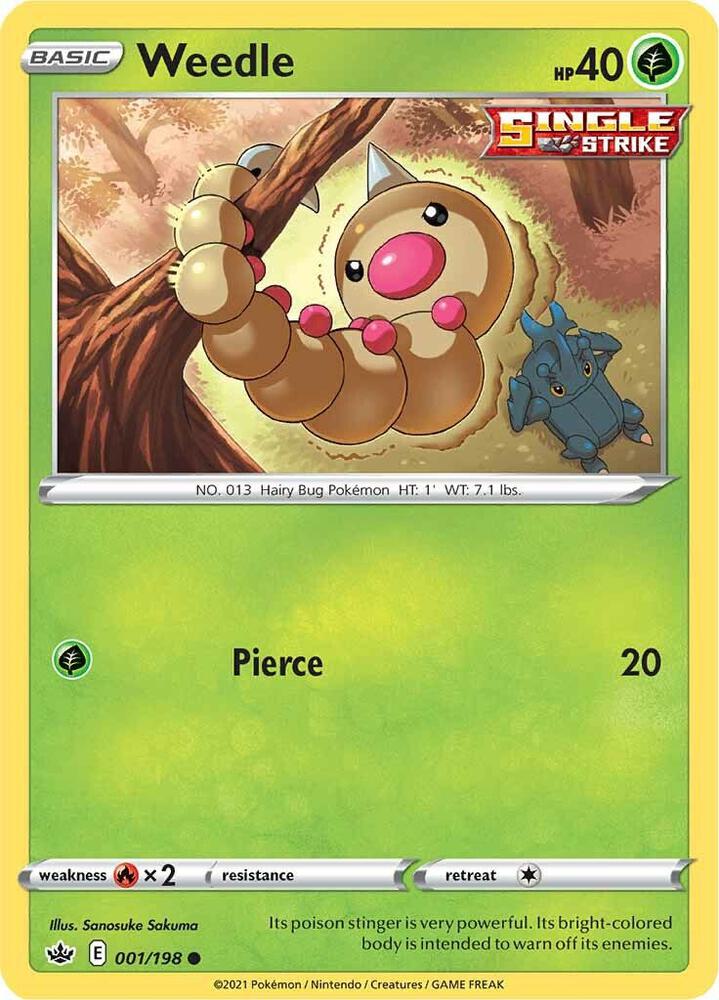 Weedle [SWSH06: Chilling Reign] 001/198