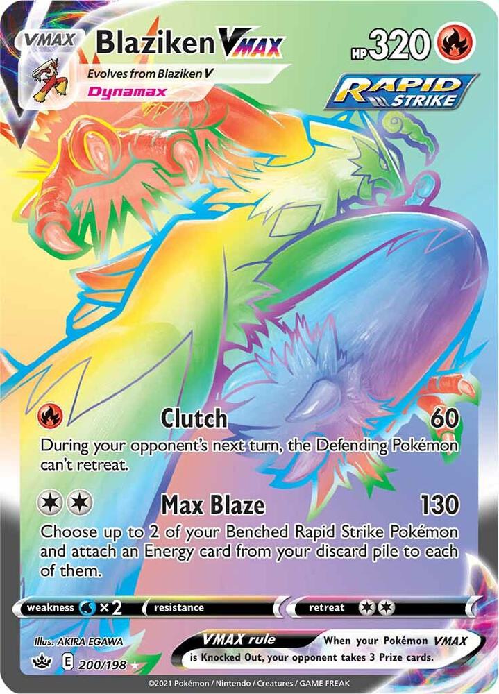 Blaziken VMAX (Secret) [SWSH06: Chilling Reign] 200/198