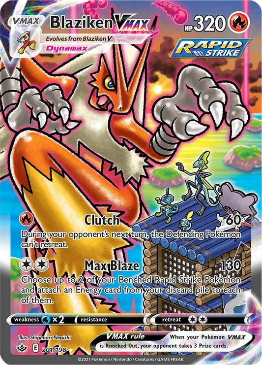 Blaziken VMAX (Alternate Art Secret) [SWSH06: Chilling Reign] 201/198