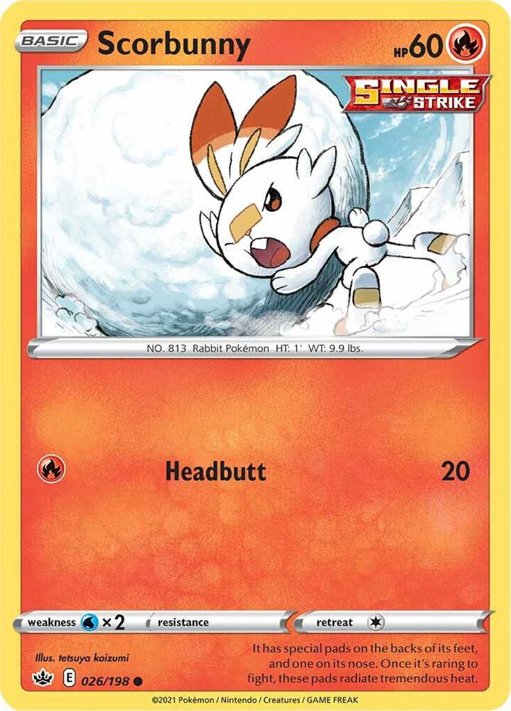 Scorbunny [SWSH06: Chilling Reign] 026/198