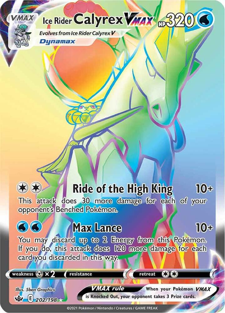 Ice Rider Calyrex VMAX (Secret) [SWSH06: Chilling Reign] 202/198