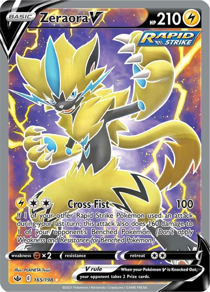Zeraora V (Full Art) [SWSH06: Chilling Reign] 165/198