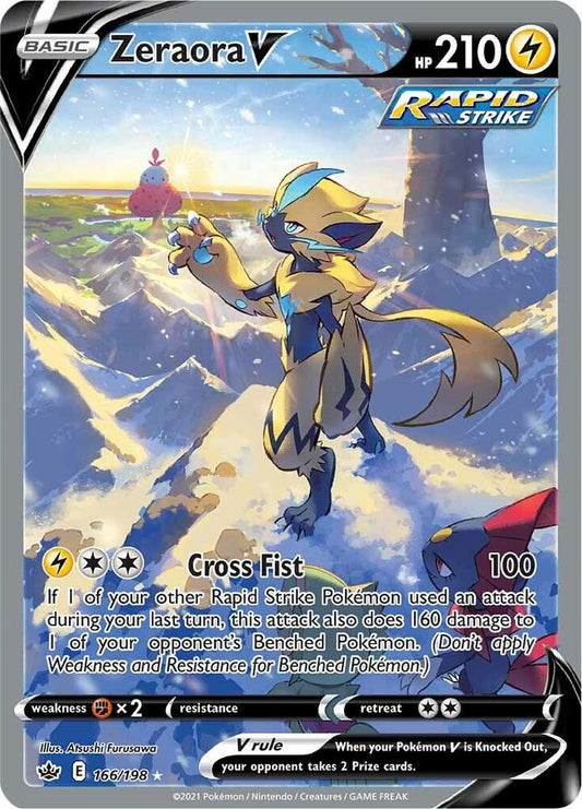 Zeraora V (Alternate Full Art) [SWSH06: Chilling Reign] 166/198