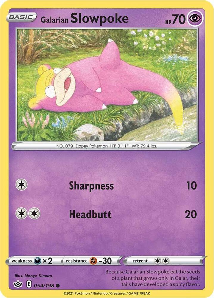 Galarian Slowpoke [SWSH06: Chilling Reign] 054/198