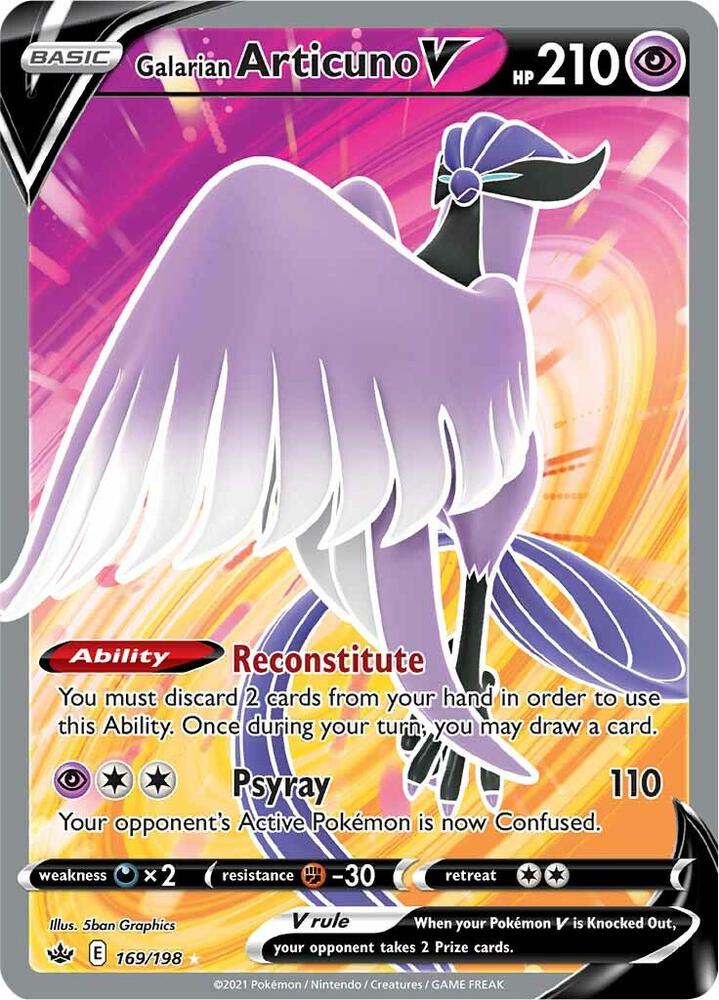 Galarian Articuno V (Full Art) [SWSH06: Chilling Reign] 169/198