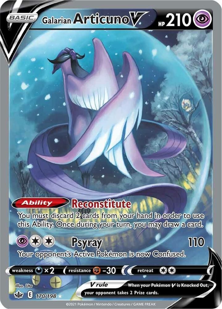 Galarian Articuno V (Alternate Full Art) [SWSH06: Chilling Reign] 170/198