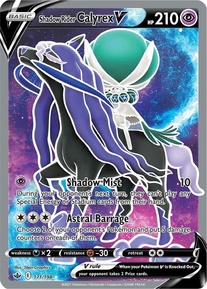 Shadow Rider Calyrex V (Full Art) [SWSH06: Chilling Reign] 171/198