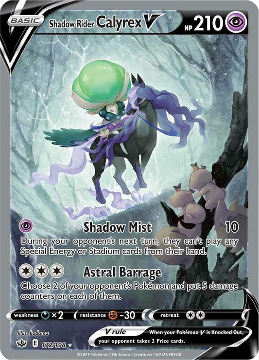 Shadow Rider Calyrex V (Alternate Full Art) [SWSH06: Chilling Reign] 172/198