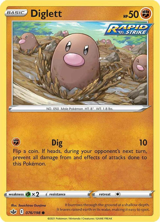 Diglett [SWSH06: Chilling Reign] 076/198