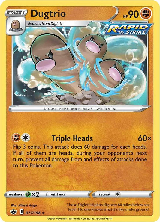 Dugtrio [SWSH06: Chilling Reign] 077/198