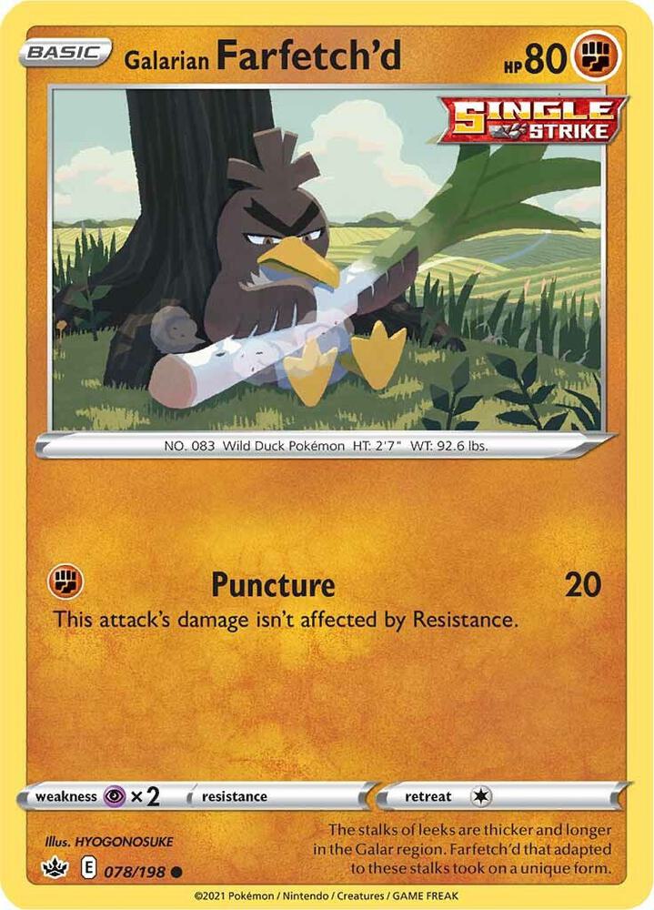 Galarian Farfetch'd [SWSH06: Chilling Reign] 078/198