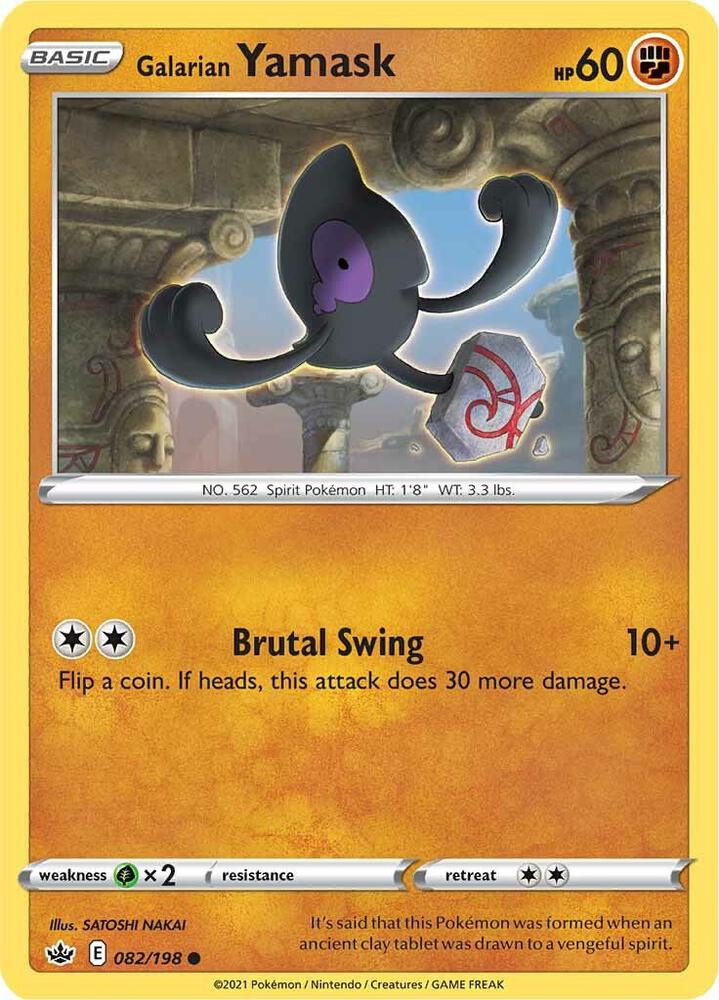 Galarian Yamask [SWSH06: Chilling Reign] 082/198