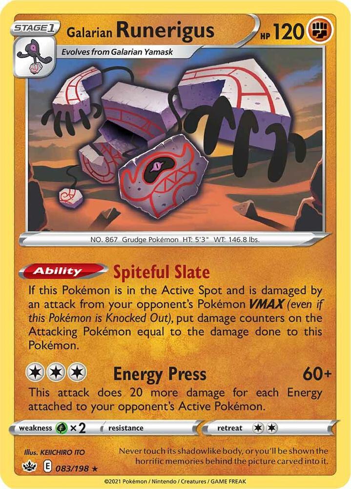 Galarian Runerigus [SWSH06: Chilling Reign] 083/198