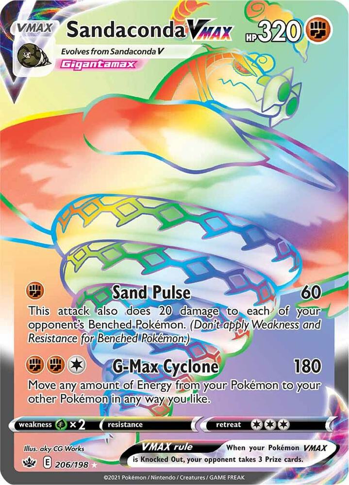 Sandaconda VMAX (Secret) [SWSH06: Chilling Reign] 206/198