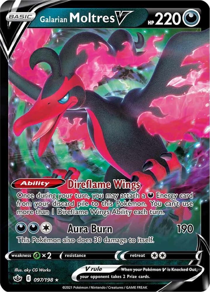 Galarian Moltres V [SWSH06: Chilling Reign] 097/198