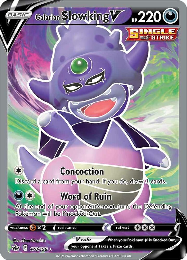 Galarian Slowking V (Full Art) [SWSH06: Chilling Reign] 178/198