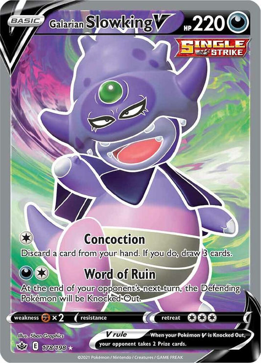 Galarian Slowking V (Full Art) [SWSH06: Chilling Reign] 178/198