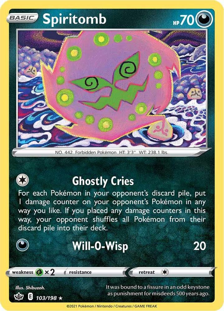 Spiritomb [SWSH06: Chilling Reign] 103/198