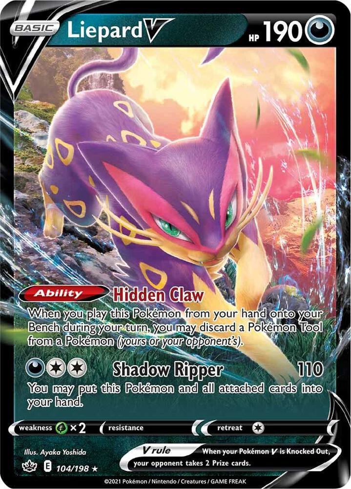 Liepard V [SWSH06: Chilling Reign] 104/198
