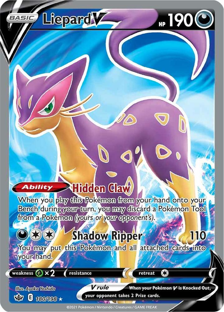 Liepard V (Full Art) [SWSH06: Chilling Reign] 180/198