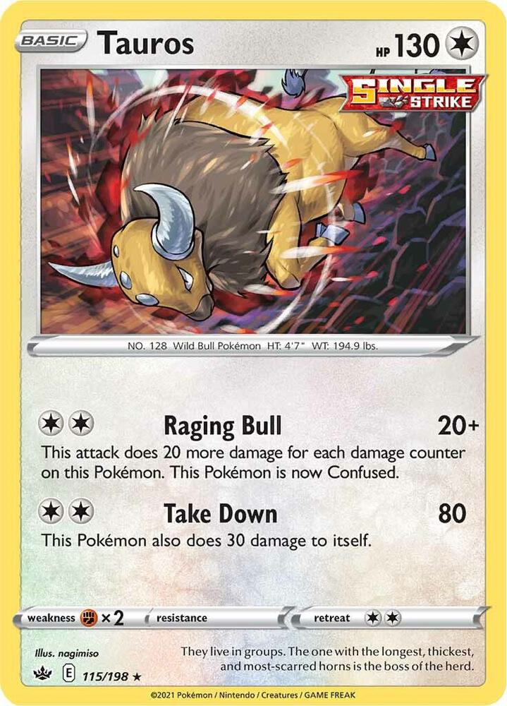 Tauros [SWSH06: Chilling Reign] 115/198