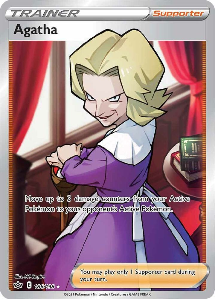 Agatha (Full Art) [SWSH06: Chilling Reign] 186/198