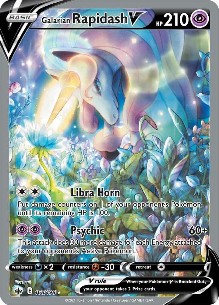 Galarian Rapidash V (Alternate Full Art) [SWSH06: Chilling Reign] 168/198