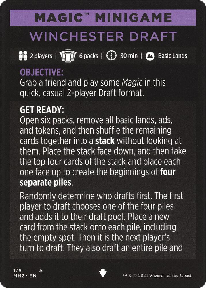 Magic Minigame: Winchester Draft [Modern Horizons 2] 1