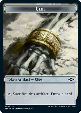 Clue (015) // Thopter Double-Sided Token [Modern Horizons 2] 15 // 19