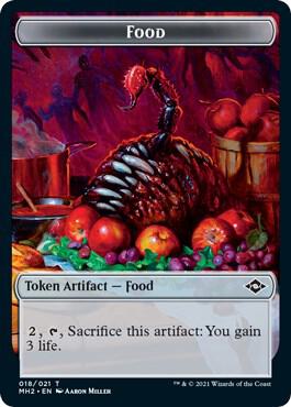 Food (018) // Beast Double-Sided Token [Modern Horizons 2] 18 // 9