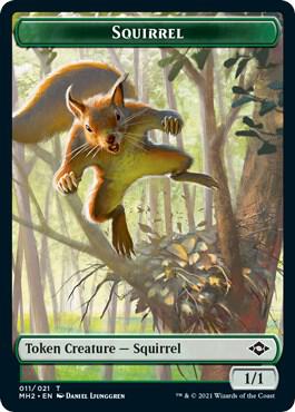 Squirrel // Beast Double-Sided Token [Modern Horizons 2] 11 // 9
