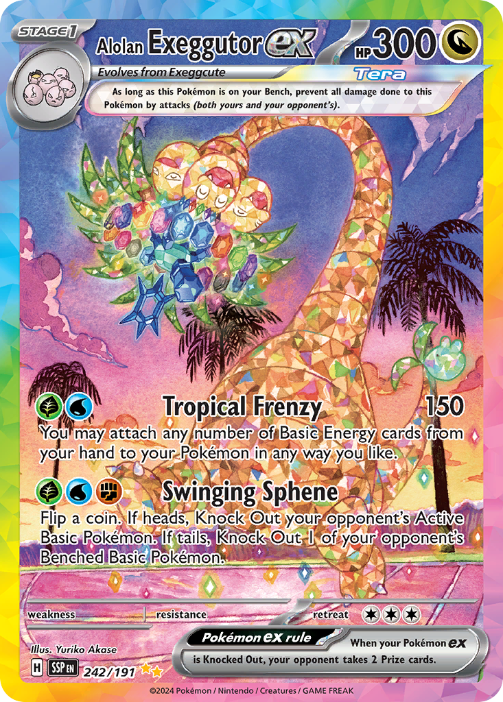 Alolan Exeggutor ex - 242/191 Surging Sparks